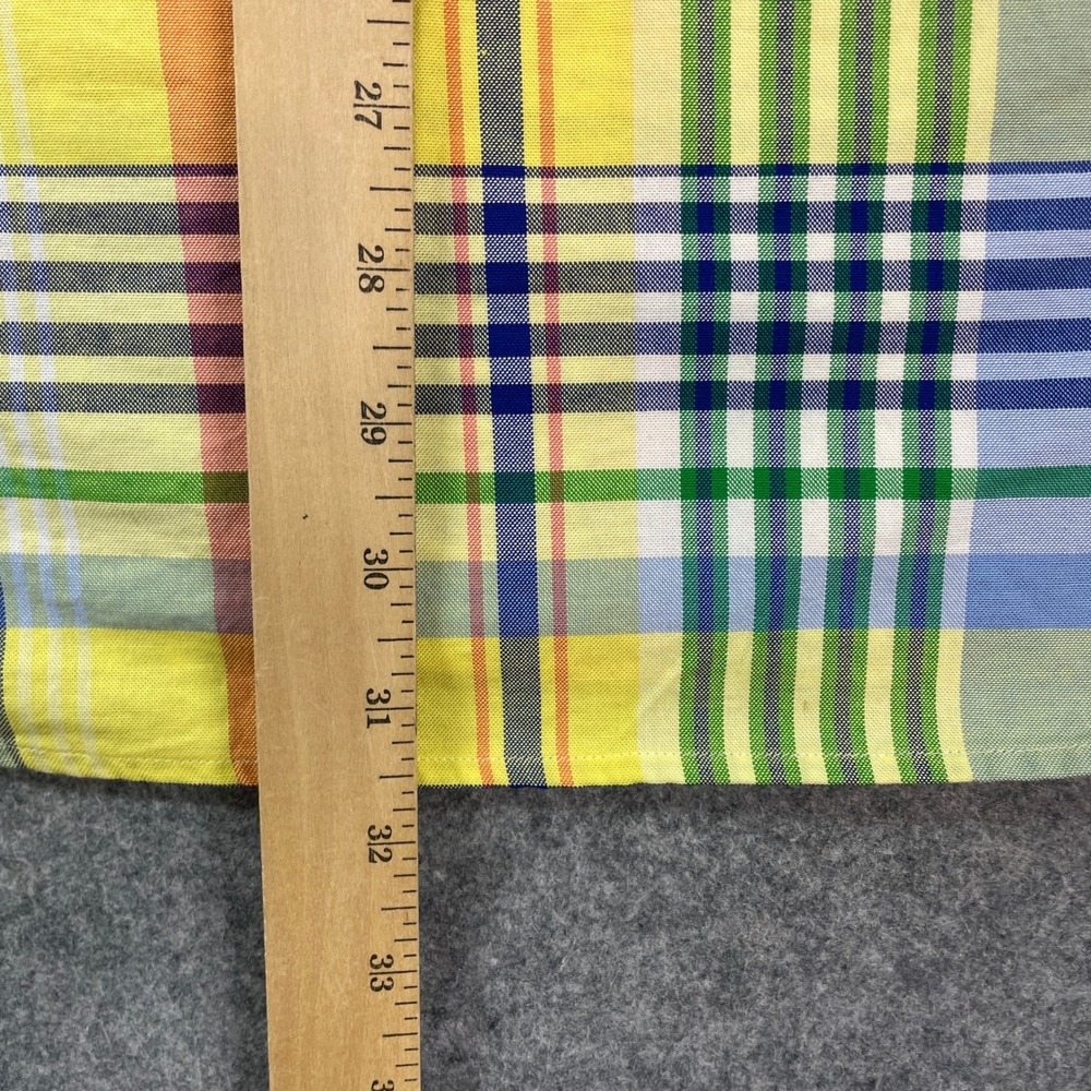 Ralph Lauren Mens Shirt XL Multi-color Plaid Stretch Long Sleeve Slim Fit - Picture 9 of 12